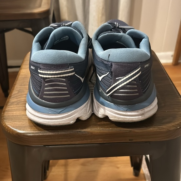 Men’s blue Hoka one one running shoes - Picture 2 of 6